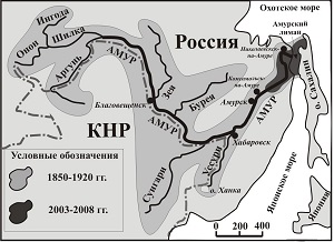 Стерлядь ареал обитания карта